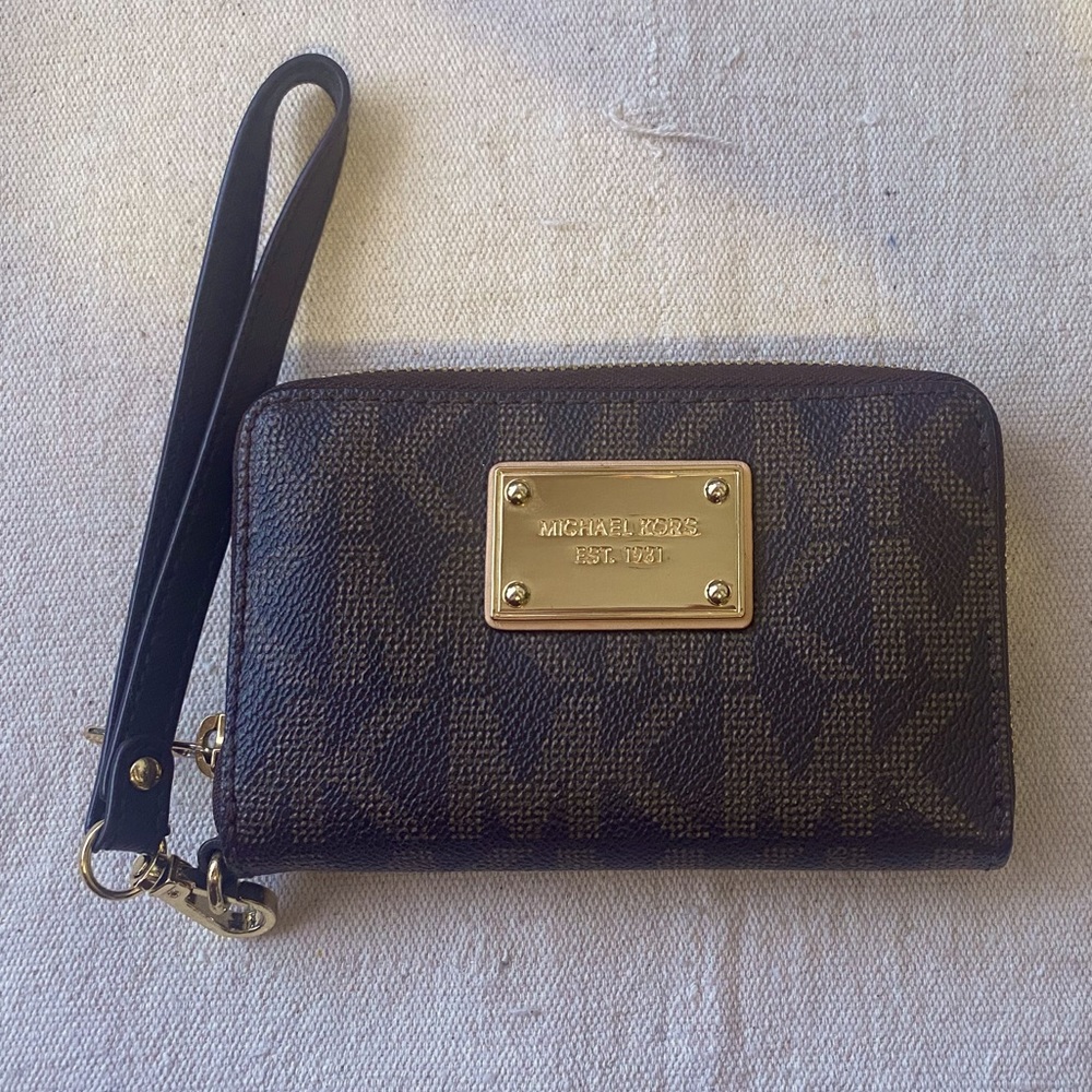Chocolate Brown Michael Kors small wallet